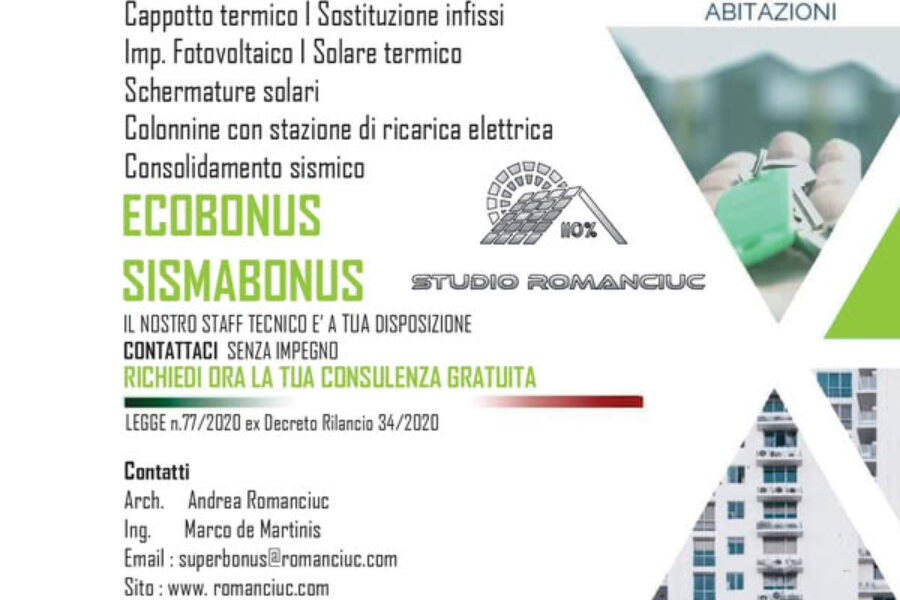 (Italiano) Superbonus 110% con lo Studio Romanciuc